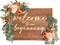 Artificial Flower Swag Set of 2 for Wedding Welcome Sign – Chic Terracotta Floral Decoration for Ceremony Entrance, Reception, Bridal Shower & Event Signage Decor